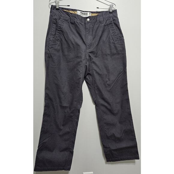 Men's Mountain Khakis MK Pants Dark Gray 34x32 Reinforced Crotch and Leg Opening - Picture 1 of 12